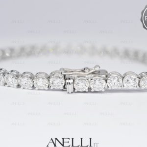 Bracciale Tennis Platino 10 Carati Diamanti F-VVS1