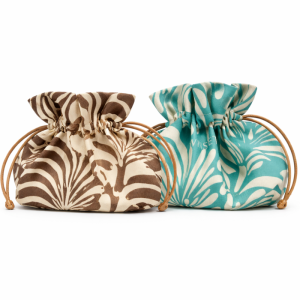 Pochette Twinset con coulisse stampa fantasia – due varianti colore