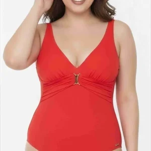 Costume Intero MODELLANTE Scollo a “V” CILIEGIA Charmline