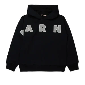 Felpa con cappuccio e logo Patch Marni ricamato | MARNI