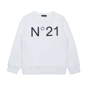 Felpa con logo N21 Bianca