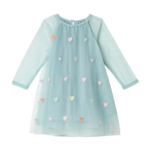 Abito a Maniche Lunghe con Ricamo Cuore | Stella McCartney