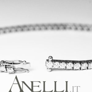 Bracciale tennis di diamanti 4,20 carati