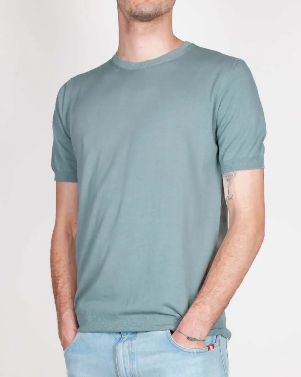 T-shirt in filo Retois manica corta puro cotone Art. 1.2104 - immagine 4