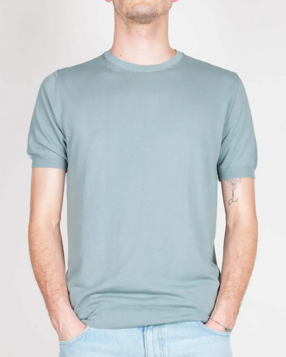 T-shirt in filo Retois manica corta puro cotone Art. 1.2104 - immagine 2